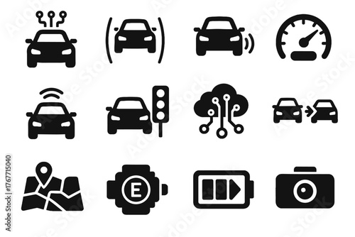 Prevention motor vector vehicle camera sensor keeping icon autonomous system indicator car