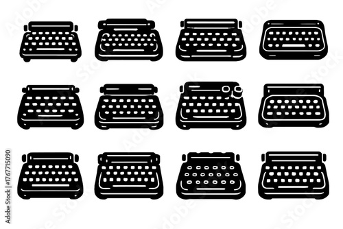 Stylish neon tech board metallic switches vector steampunk retro icon futuristic keyboard