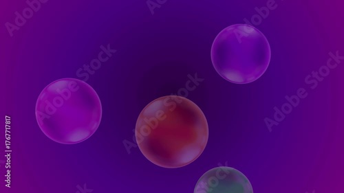 Ballet of colorful animated blue on colorful background.