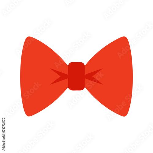 Simple formal bow tie silhouette vector clean elegant menswear accessory fashion icon design
