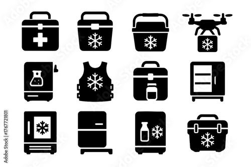 Icon vector icons office sample wearable outdoor fridge desk refrigeration nano micro