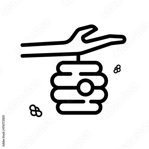 beehive - line vector icon