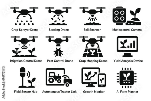 Planner scanner tools pest farming control vector sensor field drone irrigation mapping