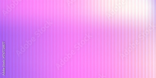 Ribbed fractal glass texture effect with bright dreamy gradient of purple pink and futuristic elegant mysterious look. Bold dynamic design blending bright colors and geometry. Vector illustration