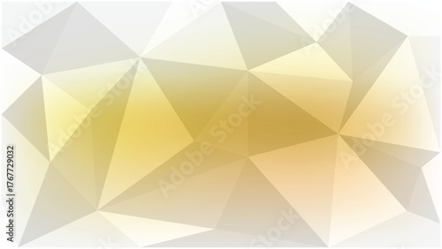 Abstract geometric background with gradient shades of gold and white for modern designs and creative presentation templates enhancing visual communication and artistic expressions