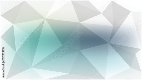 Geometric polygonal background with light blue and gray gradients creating a modern abstract design suitable for various applications and stylish presentation layouts