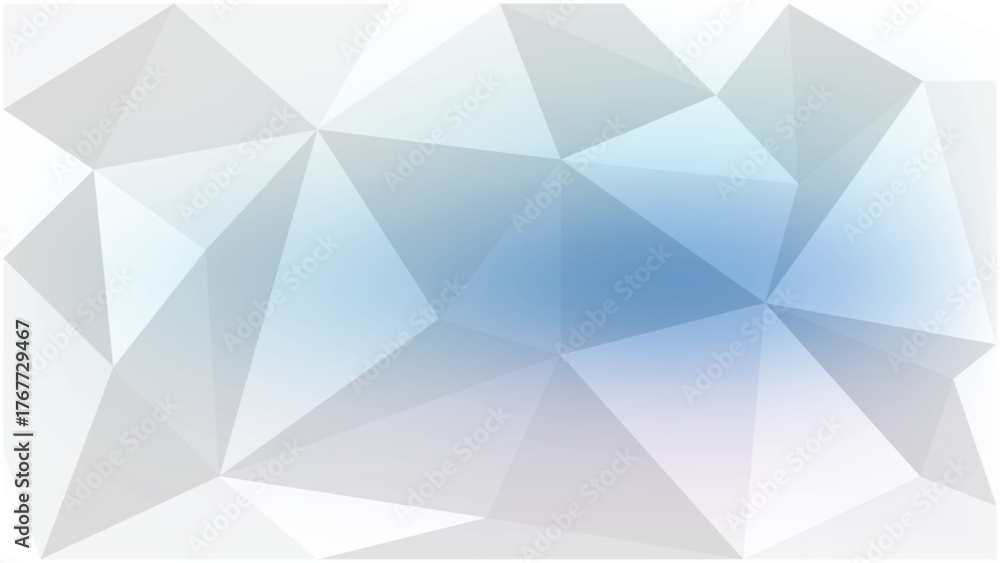 Obraz premium Geometric Low Poly Background with Light Blue and Gray Gradient Abstract Polygonal Mosaic Design for Modern Presentations and Creative Projects