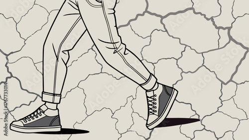 Marble and Acid-Wash Denim Hybrid Texture Pattern — Seamless 3D Streetwear Vector