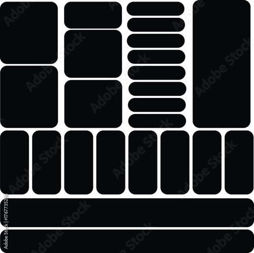 Abstract Black and White Grid Pattern for Modern Design and Creative Backgrounds and Layouts Perfect for Web Design and Graphic Design Projects