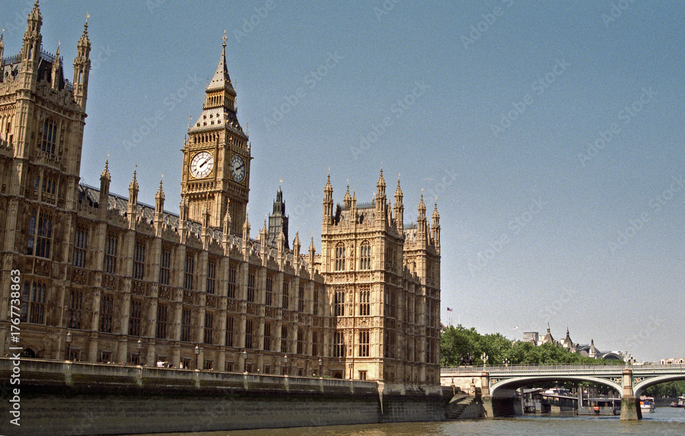 Obraz premium Westminster Palace mit Big Ben in London