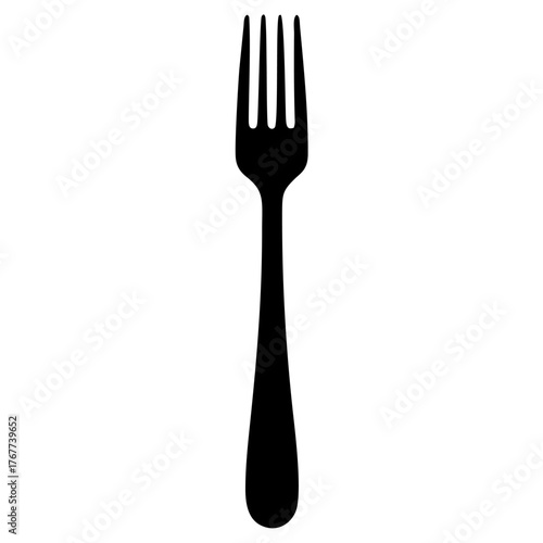 Fork Utensil Vector silhouette Icon .eps