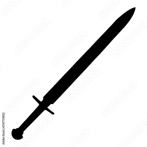 Sword Vector silhouette Icon .eps