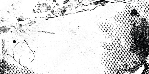 Abstract vintage stone, concrete, dirt, noise surface pattern. Grunge halftone background Vector, black and white error glitch art design grunge background Dot pop art comic sport style vector .	
