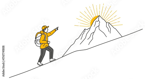 A Person Achieving Goals, Illustrating Determination and Overcoming Challenges Overcoming