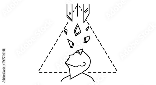 Abstract Conceptual Illustration Showcasing Intelligence, Thoughts, And Idea Generation Processes