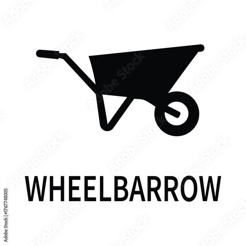wheelbarrow with tools