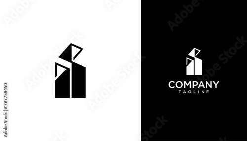 Letter i logo design template. Monogram i logo icon
