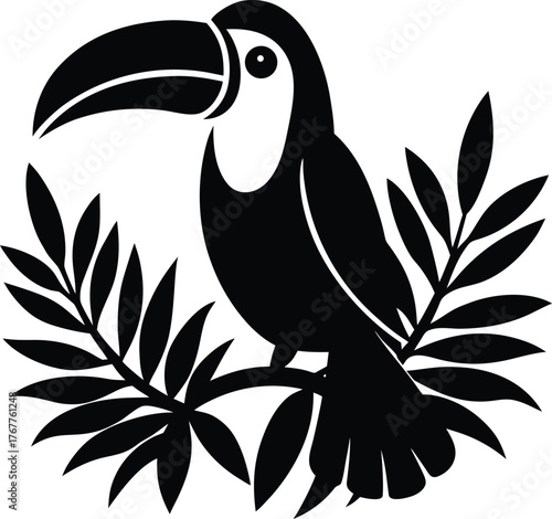vector illustration of a parrot