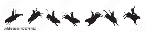  bull rider silhouettes