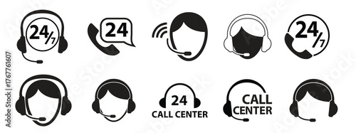 Call Center icon set