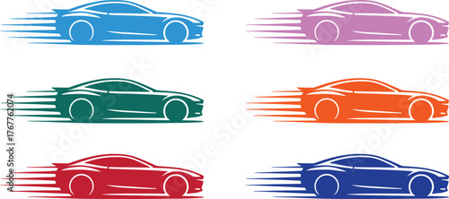 Colorful Speed Cars