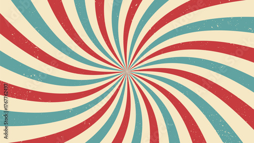 circus or carnival spiral rays background layout