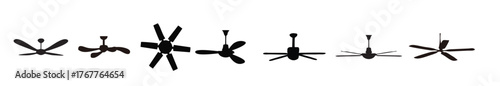  Ceiling Fan Vector illustration