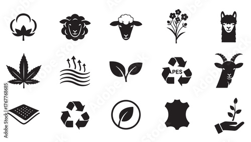 Surveillance Monitoring Glyph Icon Set, Vector Pictograms of CCTV, Dome, Detection, Remote Access, Alert, Intrusion Warning, Security, Guard, Black Silhouette Illustration