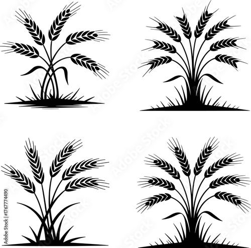 Bowl and Spoon Symbol for Global Hunger Relief wheat job