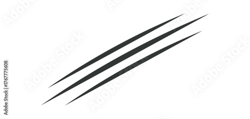 Claw scratches icon. beast claw scratches symbol. monster claw scratch mark sign. wild animal paw slash trace icon. abstract claw scratch shadow. png and vector illustrator on transparent background.