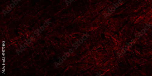 Dark red and black grunge background. red scratch wall horror scary texture. Background of cracked red wall perfect for texture design. red splash on transparent background. red scratch paper texture.