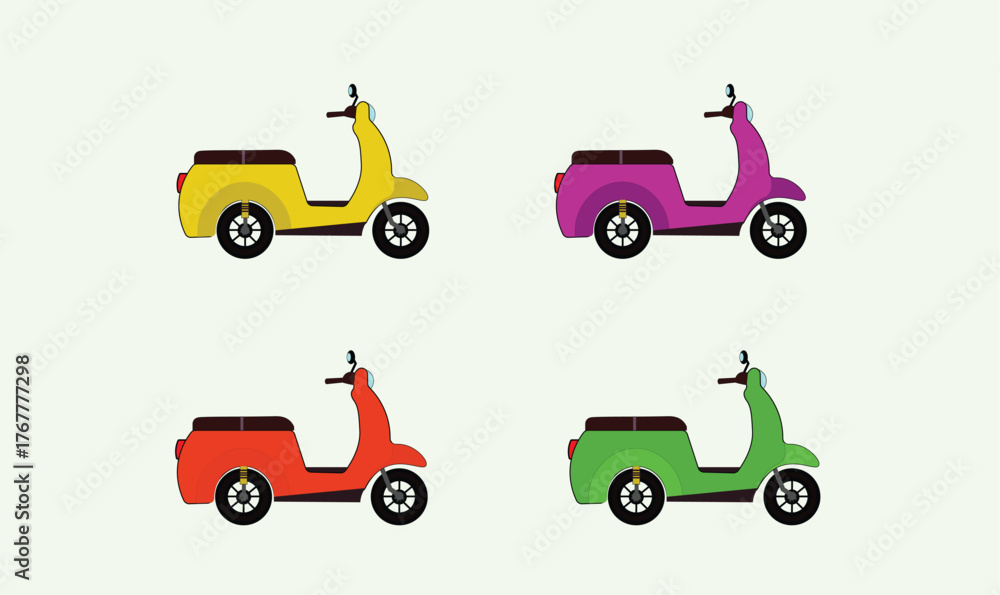 Fototapeta premium Scooter vector design
