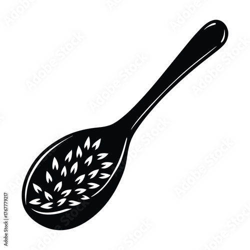 wooden spoon isolated on white