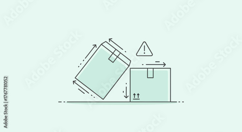 Illustration Of Potential Mishap Involving Shifting Merchandise Packaging Elements