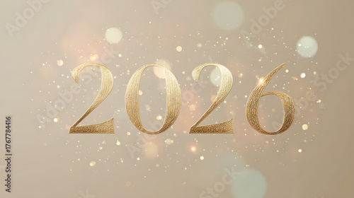 2D minimalist background with golden 