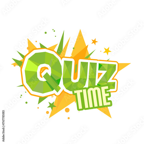Quiz time  - vector label