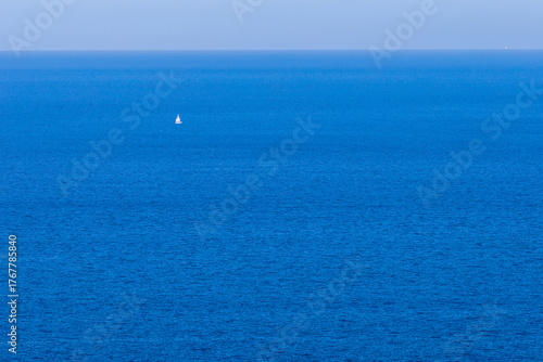 Lonely Sail at Sea