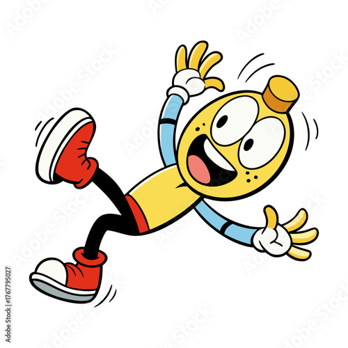 funny character tripping and falling