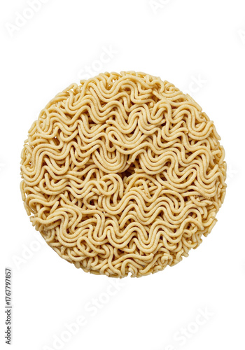 Dry instant noodle cake