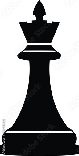 Chess Piece clean silhouette vector