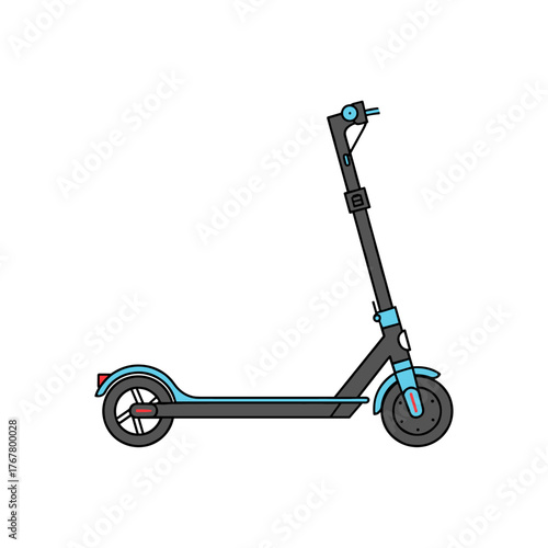 Scooter icon logo flat vector design