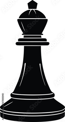 Silhouette vector illustration of Chess Piece