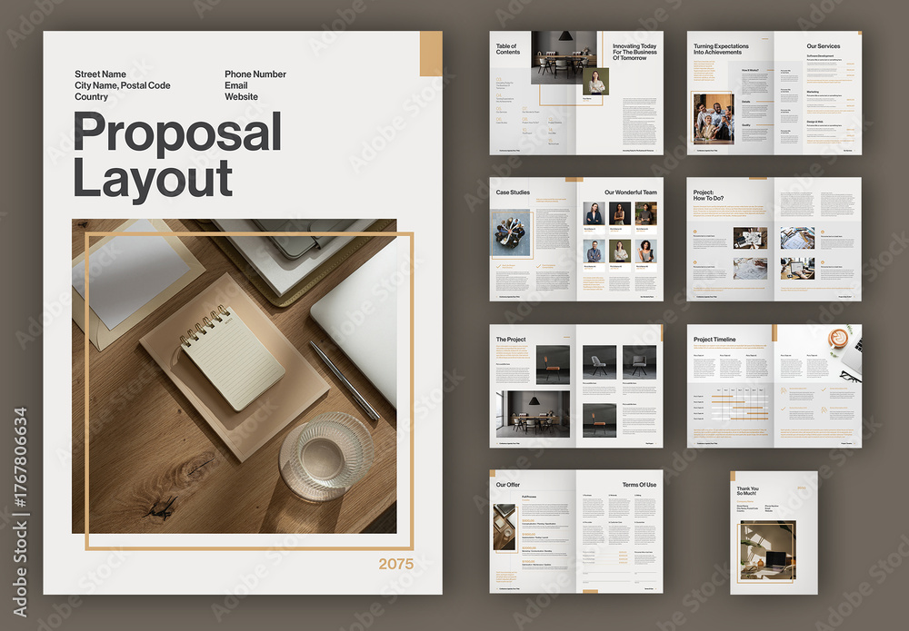 Proposal Layout Stock Template | Adobe Stock