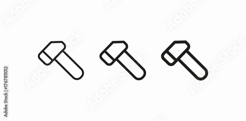 hammer tool construction icon icon sign vector