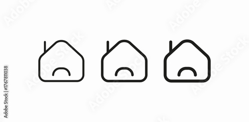 home screen error icon sign vector