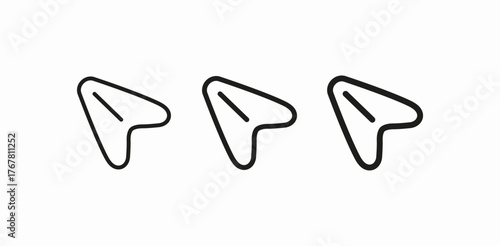 paper airplane send symbol icon sign vector