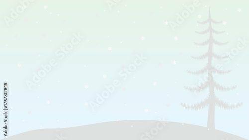 Christmas winter Christmas festival landscape illustration background Christmas tree shadow EPS file.