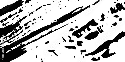 Elegant black background vector illustration with vintage distressed grunge texture and dark gray charcoal color paint, black stone or concrete wall, black banner Vector Format. eps 10