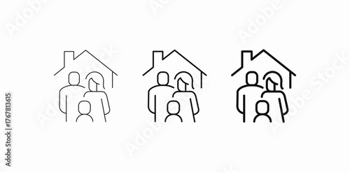 family group icon sign vector