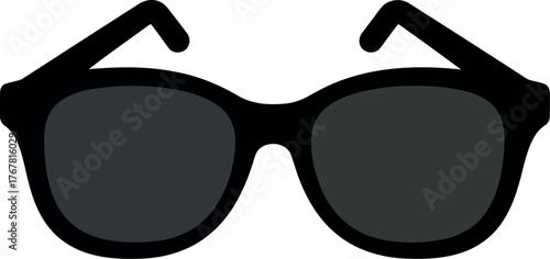 Stylish black sunglasses fashion accessory summer sun protection eyewear vector